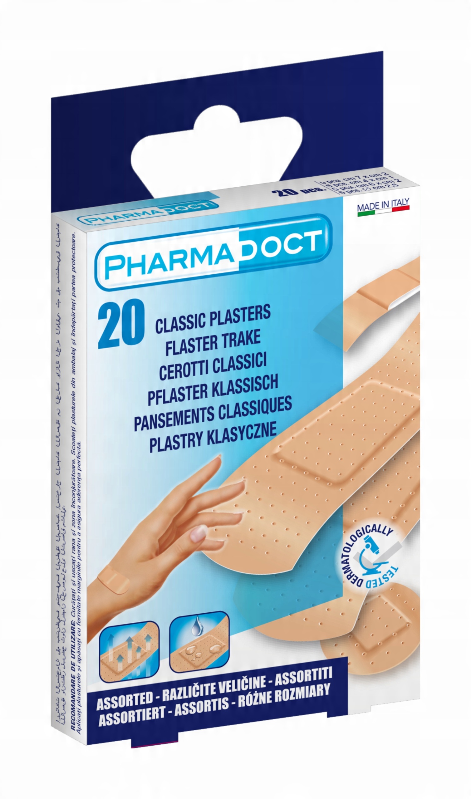 

Pharmadoct Plastry Klasyczne 7x2 6x2 4x1 2,5 20szt