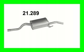 Tłumik Końcowy RENAULT THALIA SYMBOL 21 . 289 Номер каталоге запчасти 21 . 289 АЛЮМИНИЙ foto 0