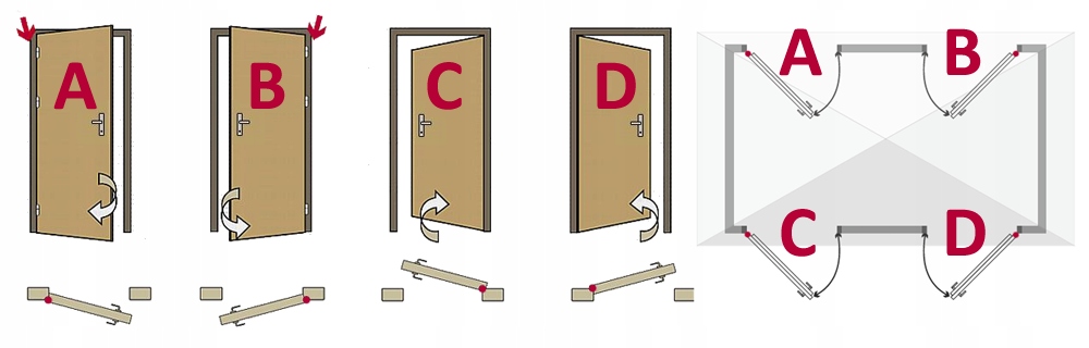 DRZWI ZEWNĘTRZNE PCV SKLEPOWE 110/210 ORZECH Szerokość drzwi 110 cm