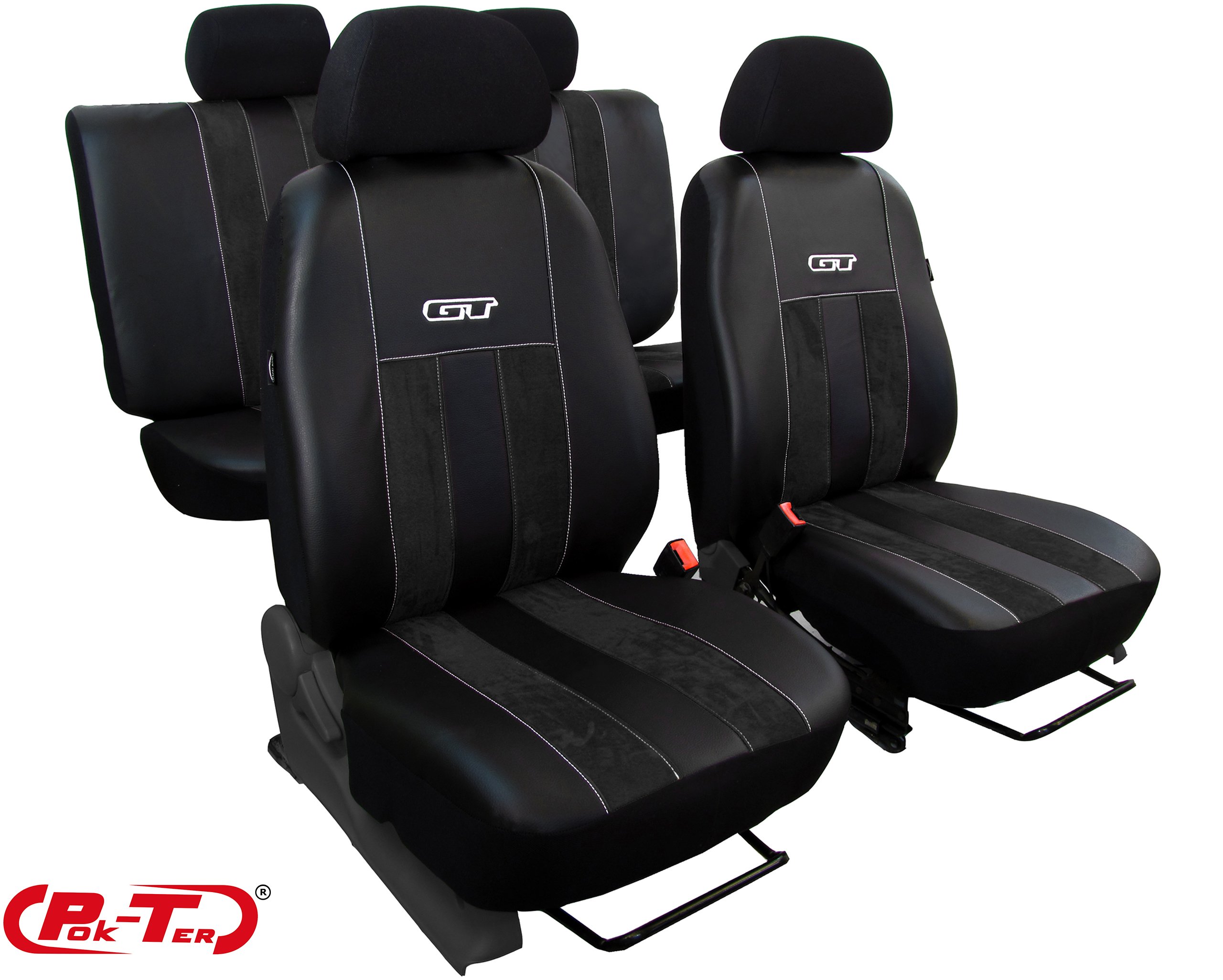SKÓRZANE POKROWCE MIAROWE NA FOTELE FIAT 126P Producent Pok-Ter