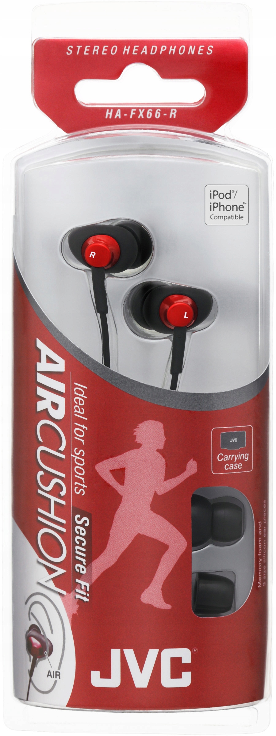 

Słuchawki Jvc HA-FX66R czerwone