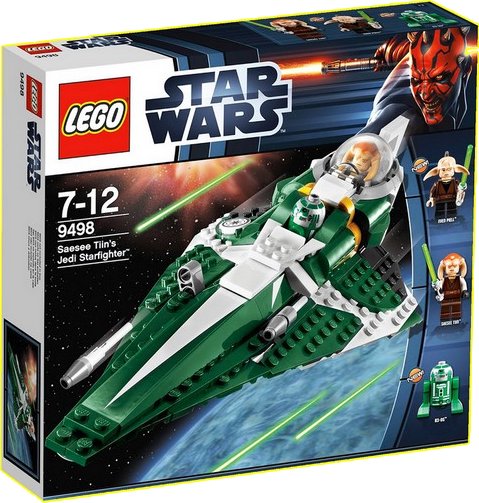Lego Star Wars 9498 Gwiezdny myśliwiec Jedi Starfighter Saesee Tiin R3-D5