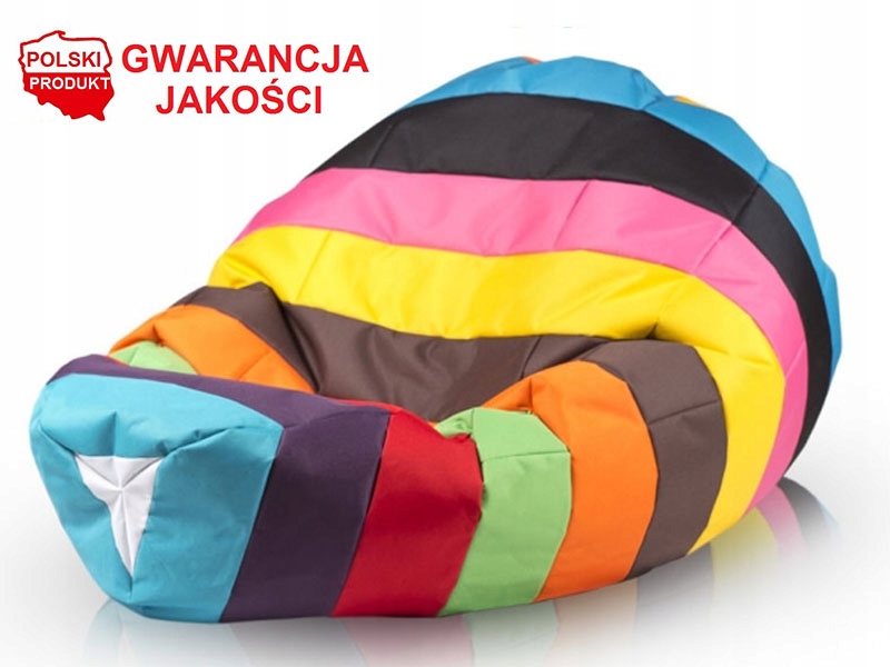 

135X85 Duża Pufa Sako Skórzany Worek 2