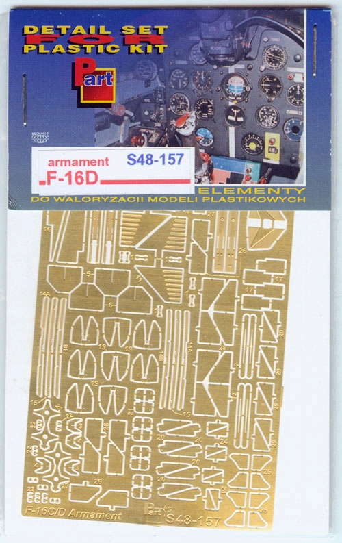 Part S48-157 1/48 F-16 Block 52 výzbroj (Kinetic)