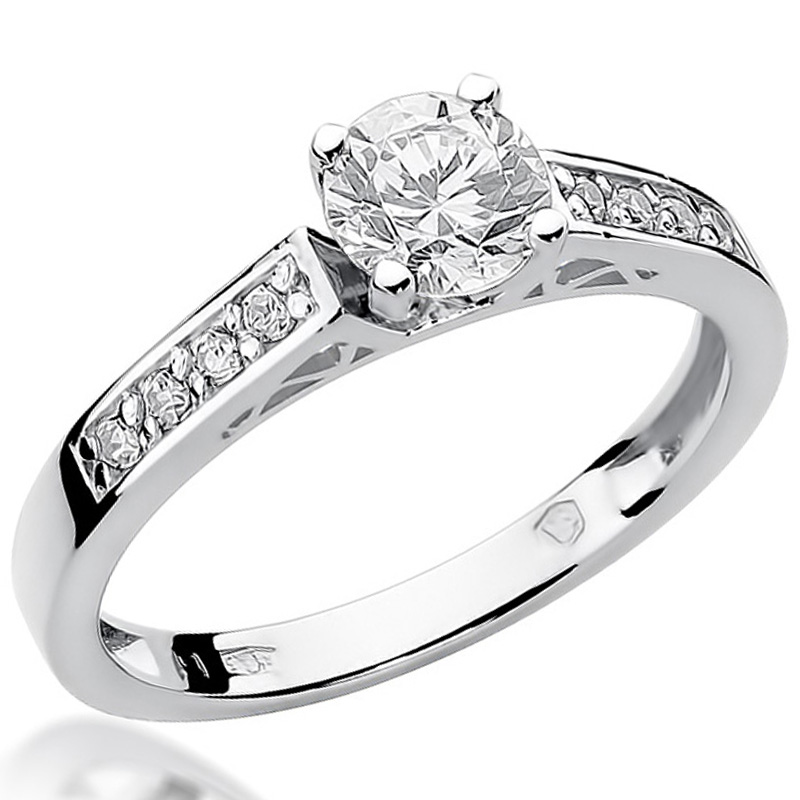 

Zaręczynowy Pierścionek Złoty Z Brylantami 0,42ct