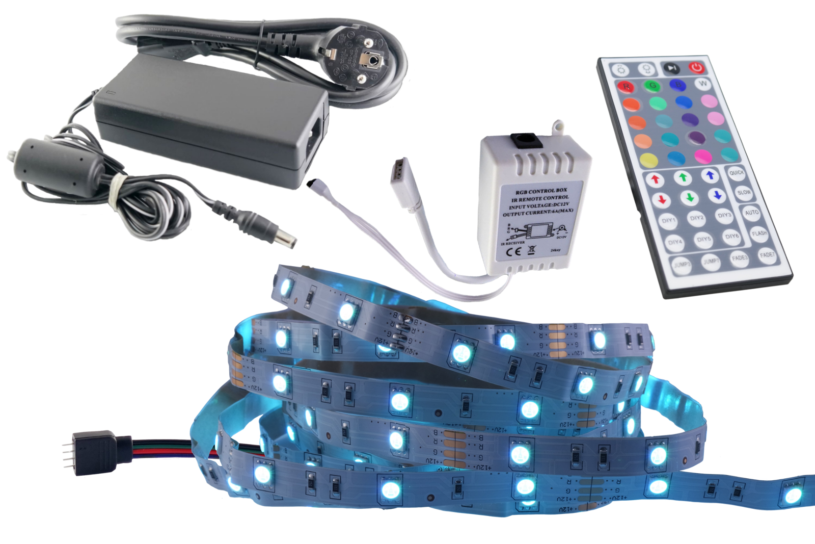 Podświetlenie oświetlenie telewizora Tv Led Rgb kolorowa pilot 58 60 65 cal