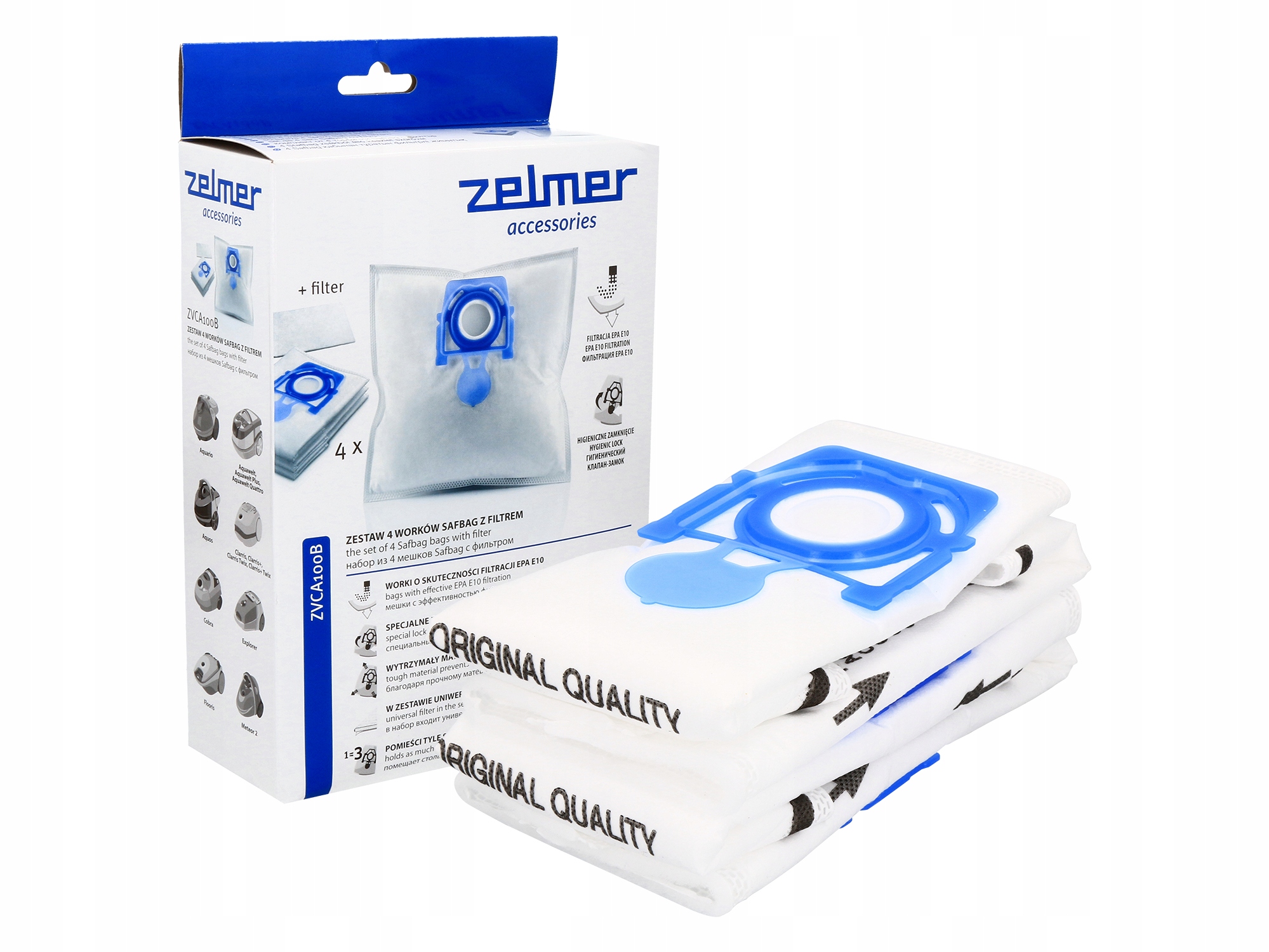 4x WORKI ODKURZACZA ZELMER Aquos ZVC722ST