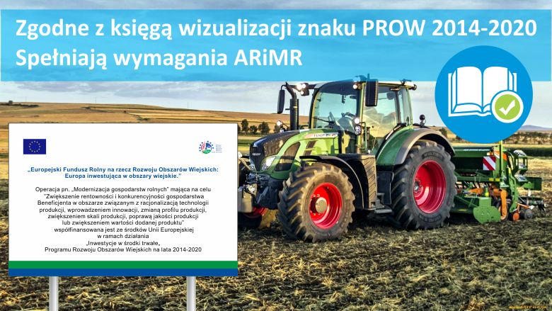 Tablica unijna PROW 2014-2020 120x80 ARiMR eu 5mm Szerokość produktu 120 cm