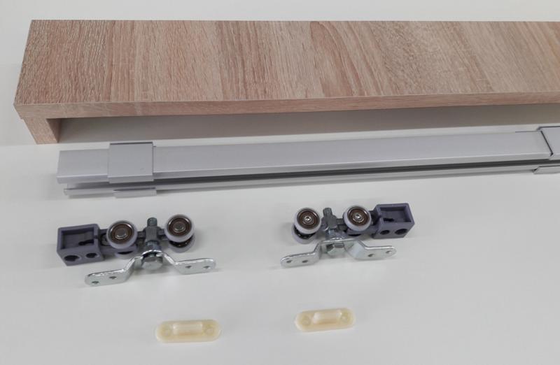 DRZWI PRZESUWNE ALU LINE 90 SYSTEM PRZESUWNY ZESTAW Grubość drzwi 18 mm