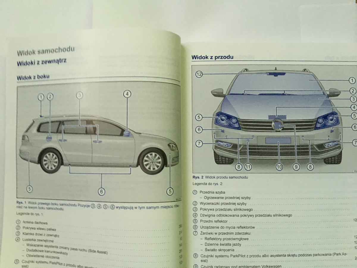 VW Passat B7 polska instrukcja obsługi oryginał Tematyka Samochody osobowe