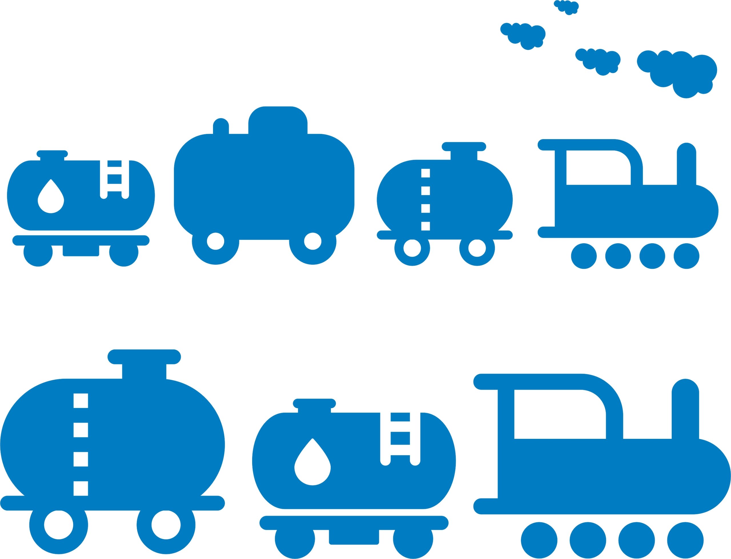 Наклейки на стену, поезд, поезда, вагоны, 200 см