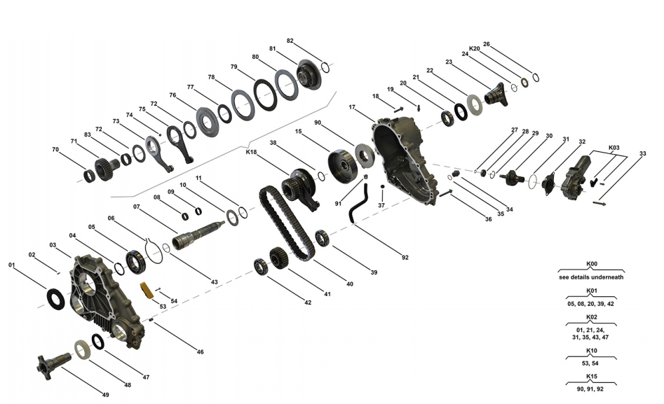 NOWY KOSZ SPRZĘGŁA REDUKTOR BMW X3 E83 ATC400 Producent części BMW OE