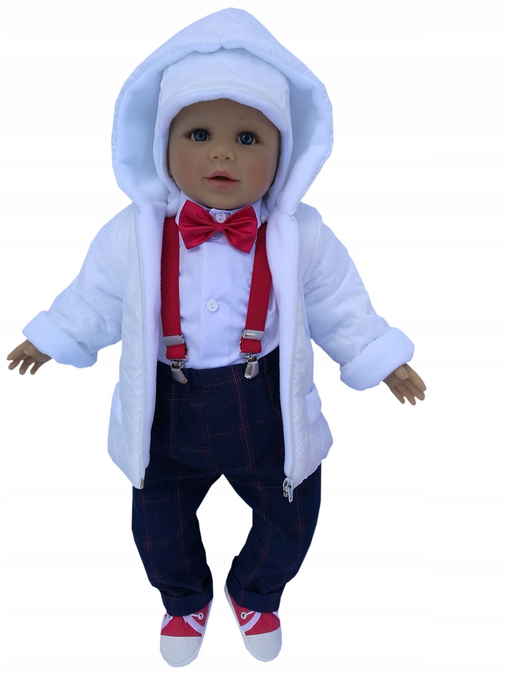 UBRANKA DO CHRZTU GARNITUREK KOMPLET Z KURTKĄ NA CHRZEST KURTKA R74 Kolor wielokolorowy