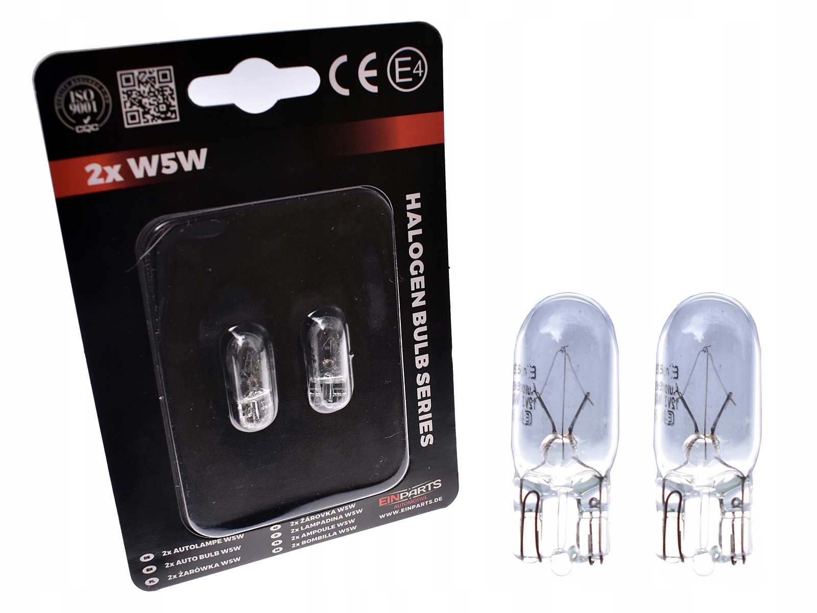 

2x W5W EinParts Żarówka 12V 5W Homol. E4 Pozycja