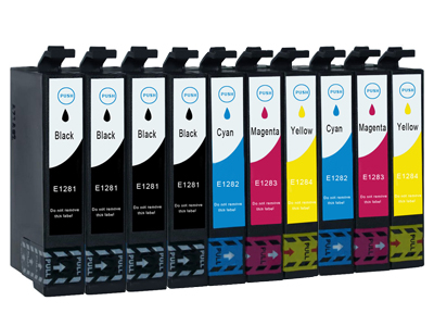 

10x Tusz Do Epson T1281 SX125 SX425W BX305 SX235W