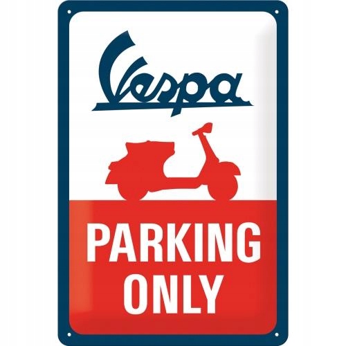 

Szyld metalowy tablica 20x30cm Vespa Parking Only