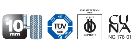 ŁAŃCUCHY THULE CS-10 gr. 70 do opon 13", 14", 15", 16", 17" Producent Thule