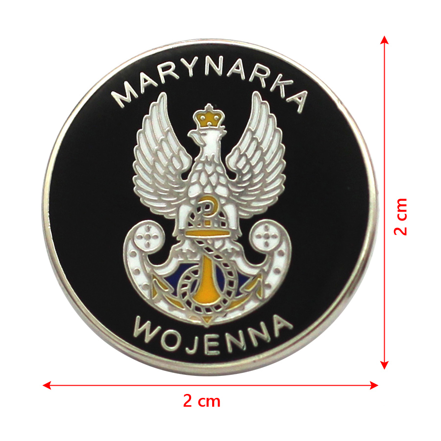 Przypinka MARYNARKA WOJENNA Pin | Pins Waga produktu z opakowaniem jednostkowym 0.1 kg