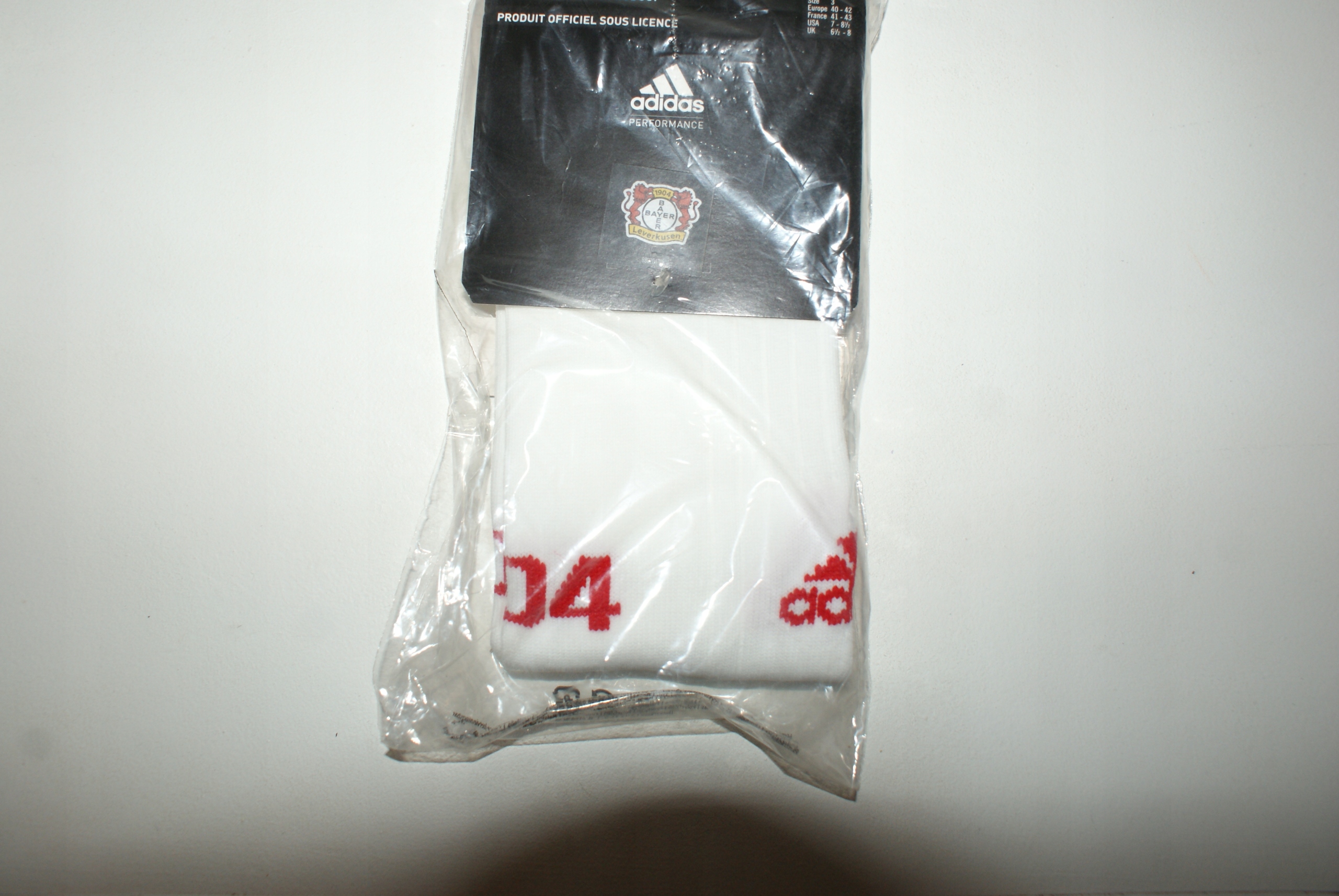 GETRY PIŁKARSKIE ADIDAS BAYER LEVERKUSEN 40-42 Marka adidas