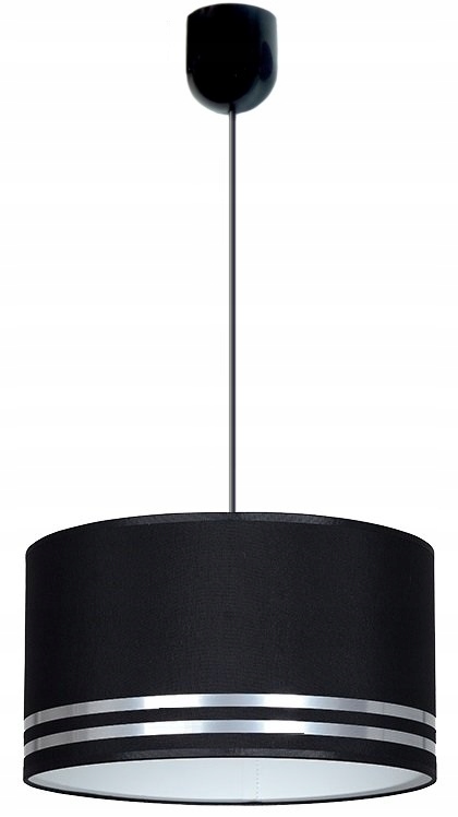 

Lampa Sufitowa Wisząca Zwis Abażur Glamour Walec