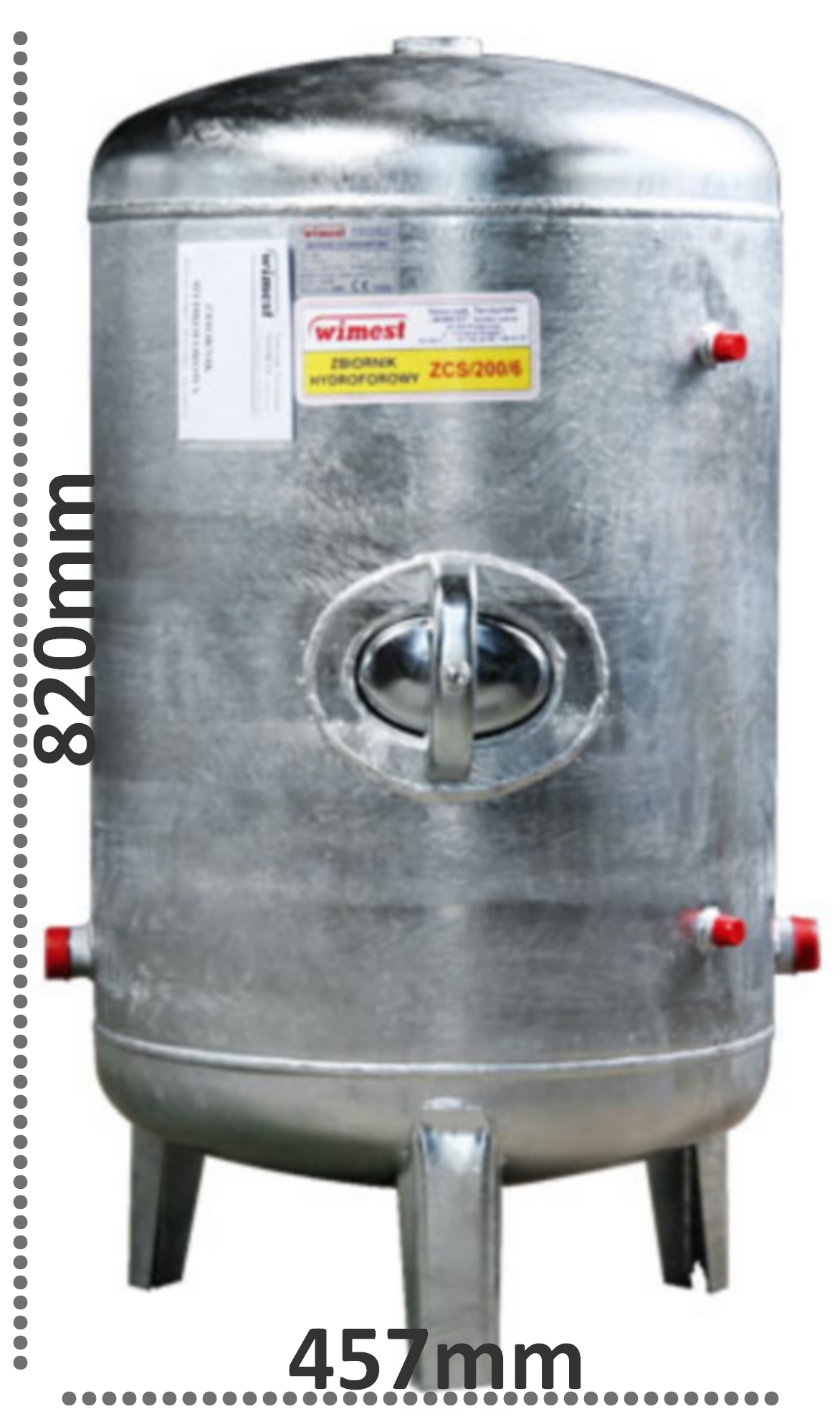 Pompa AJ50/60 ZBIORNIK OCYNKOWANY WIMEST 100L OSP. Producent BG-INVEST