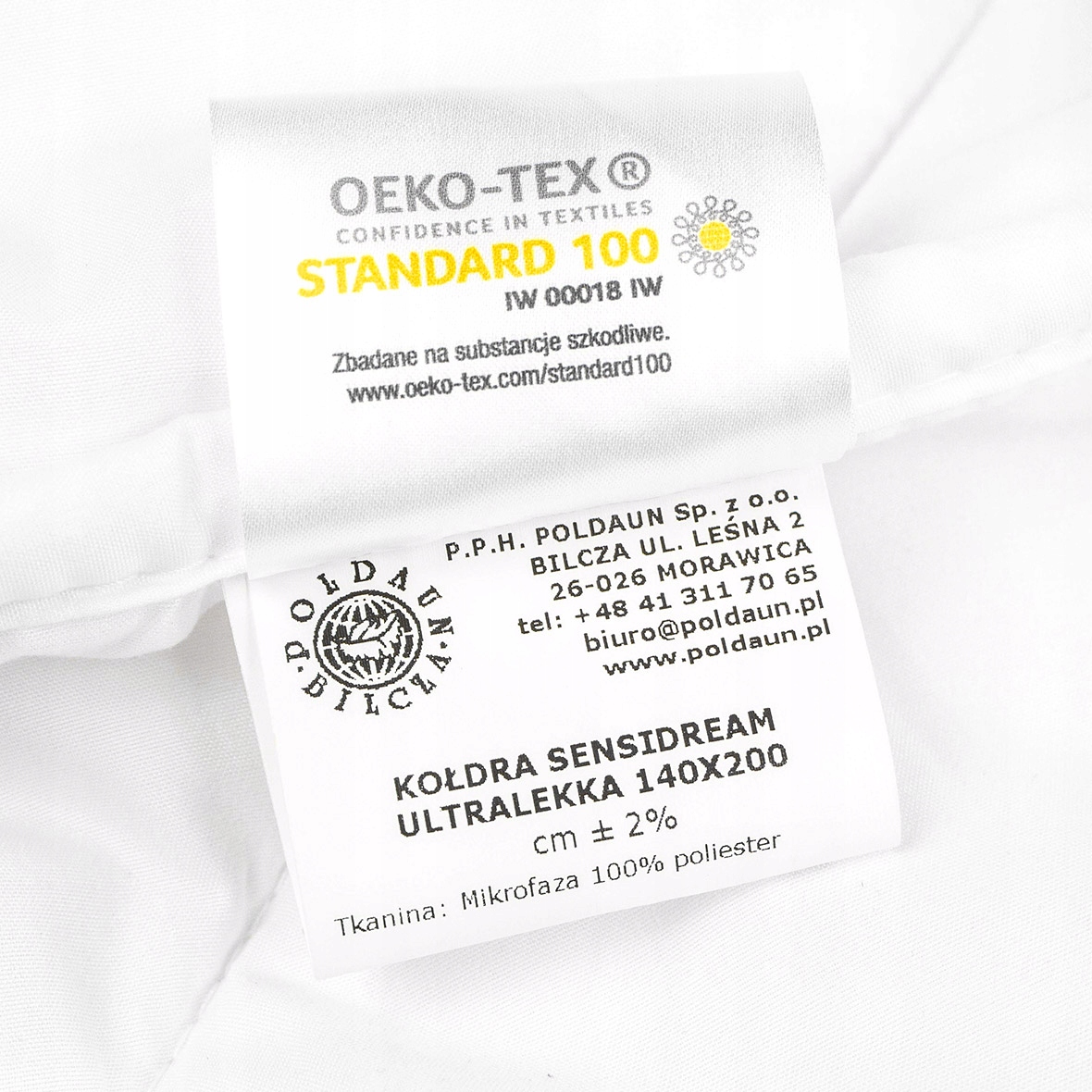 Polska Letnia Cienka Kołdra ULTRALEKKA 140x200 cm Marka Poldaun