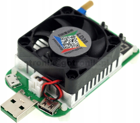

LD35 elektr. obciążenie Usb 35W 0,25A - 5A_BTE-640
