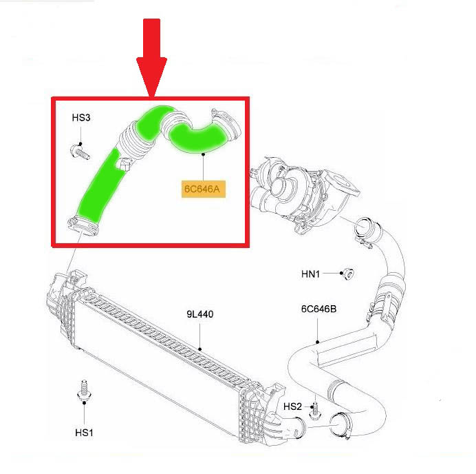 ТРУБКА Патрубок TURBO VOLVO S40 V50 C30 C70 2 . 0d 31261896 EAN ( GTIN ) 05907472406680 foto 6