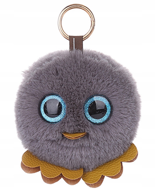 

Brelok Pompon Sowa Zawieszka Keychain Futerko