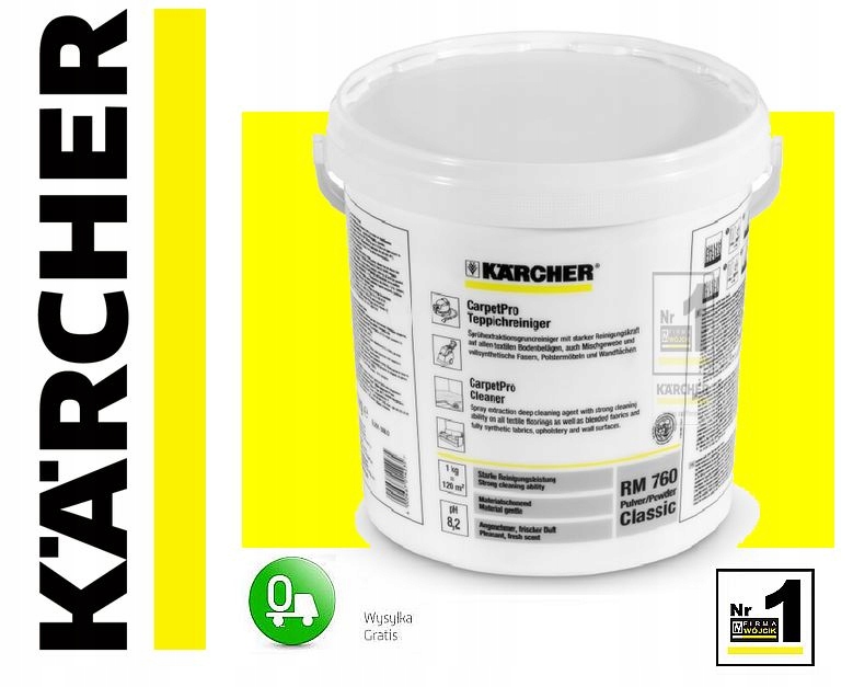 KARCHER PROSZEK RM 760 Carpet 10kg Puzzi RM760 EAN (GTIN) 4002667014235