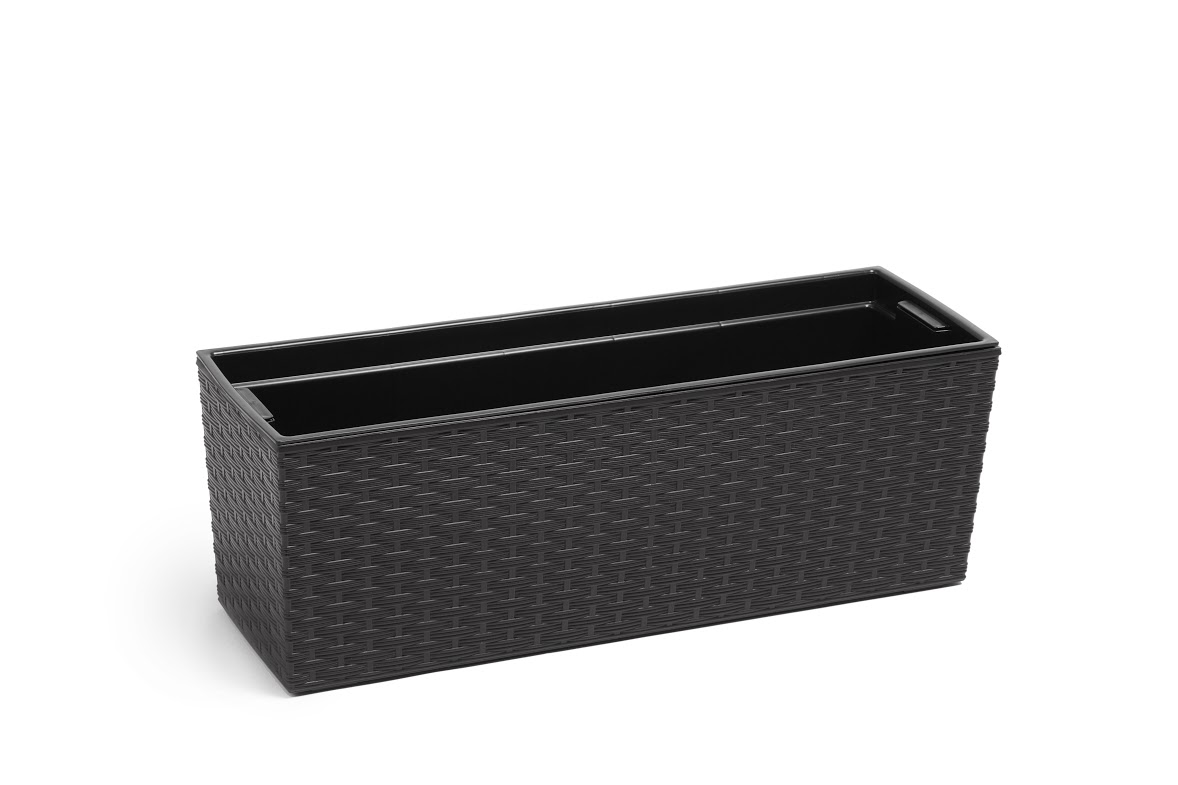 

Kwietnik Begonia Rattan Wkład 190x560 H19,5 Czarny