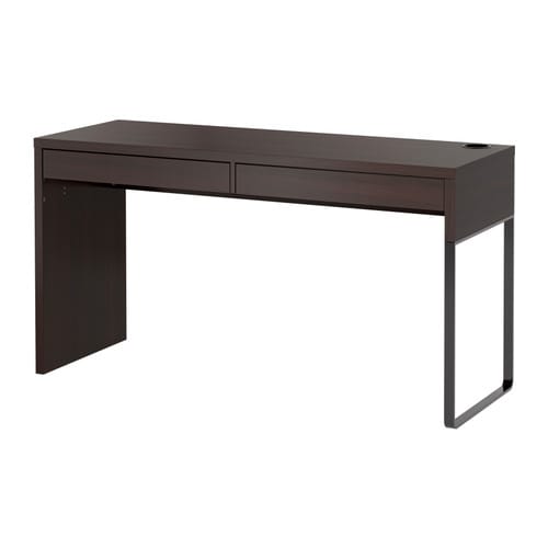 

Ikea Micke biurko 2 szuflady 142x50x75 Czarnobrąz