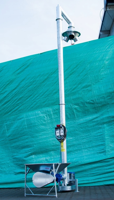 Sobmetal 12,5 м вертикальный шнековый конвейер гадюка