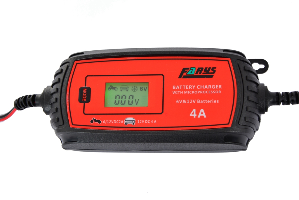 PROSTOWNIK ŁADOWARKA DO AKUMULATORA 6V 12V LCD 4A Model FR6505