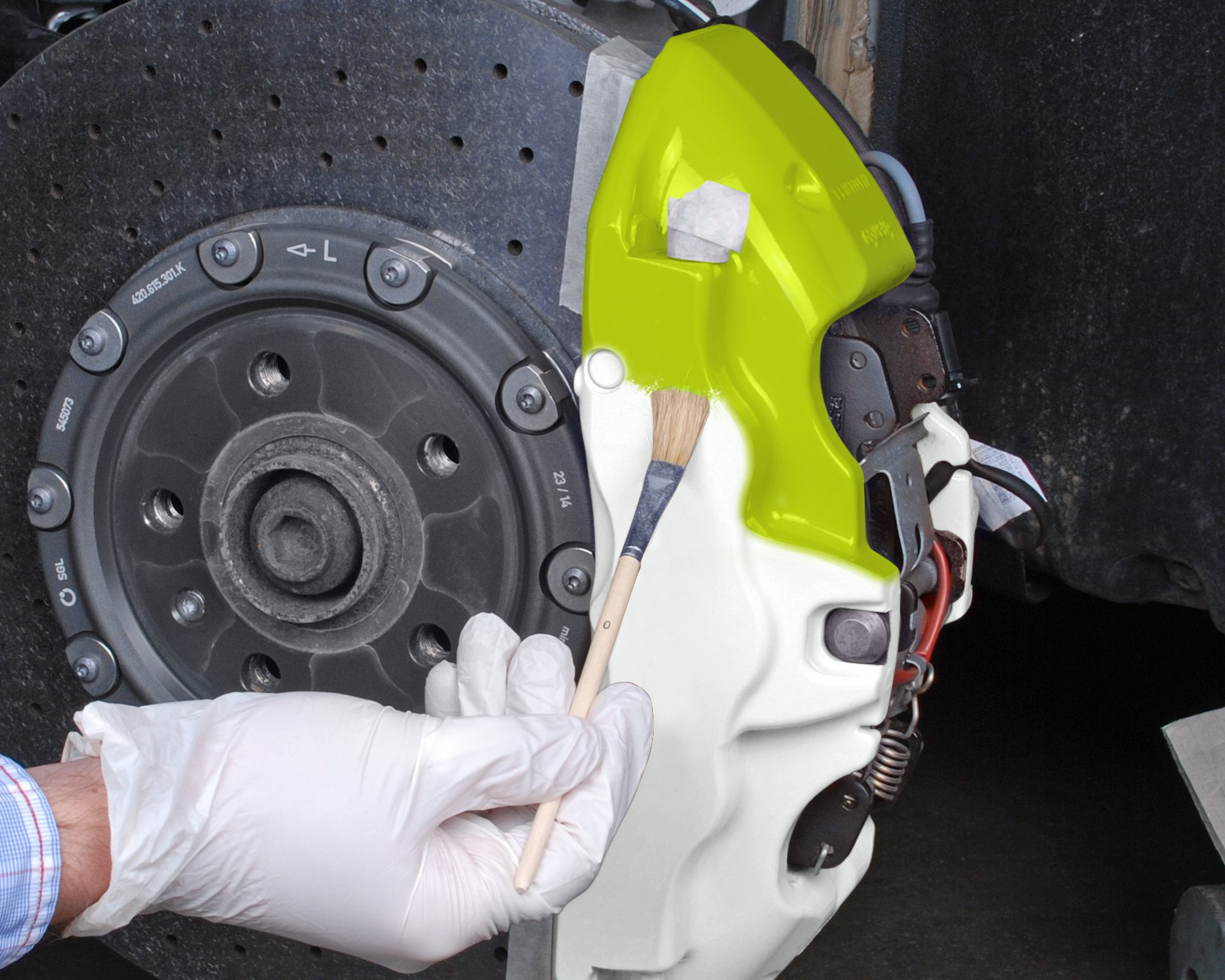 Lakier farba do zaciskow hamulcowych NEON Foliatec Weight with packaging 1 kg