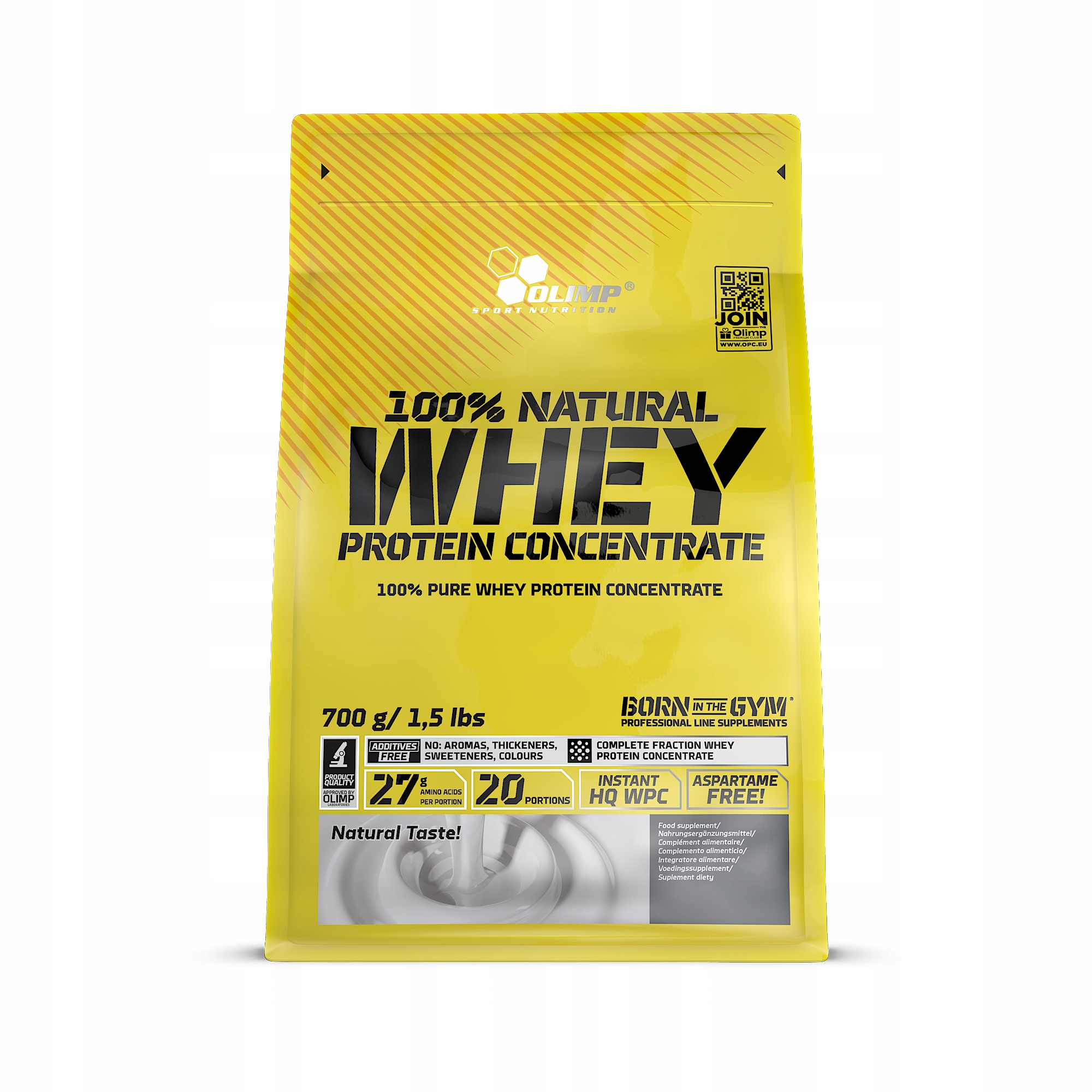 OLIMP 100% WHEY PROTEIN CONCENTRATE 700 г NATURAL