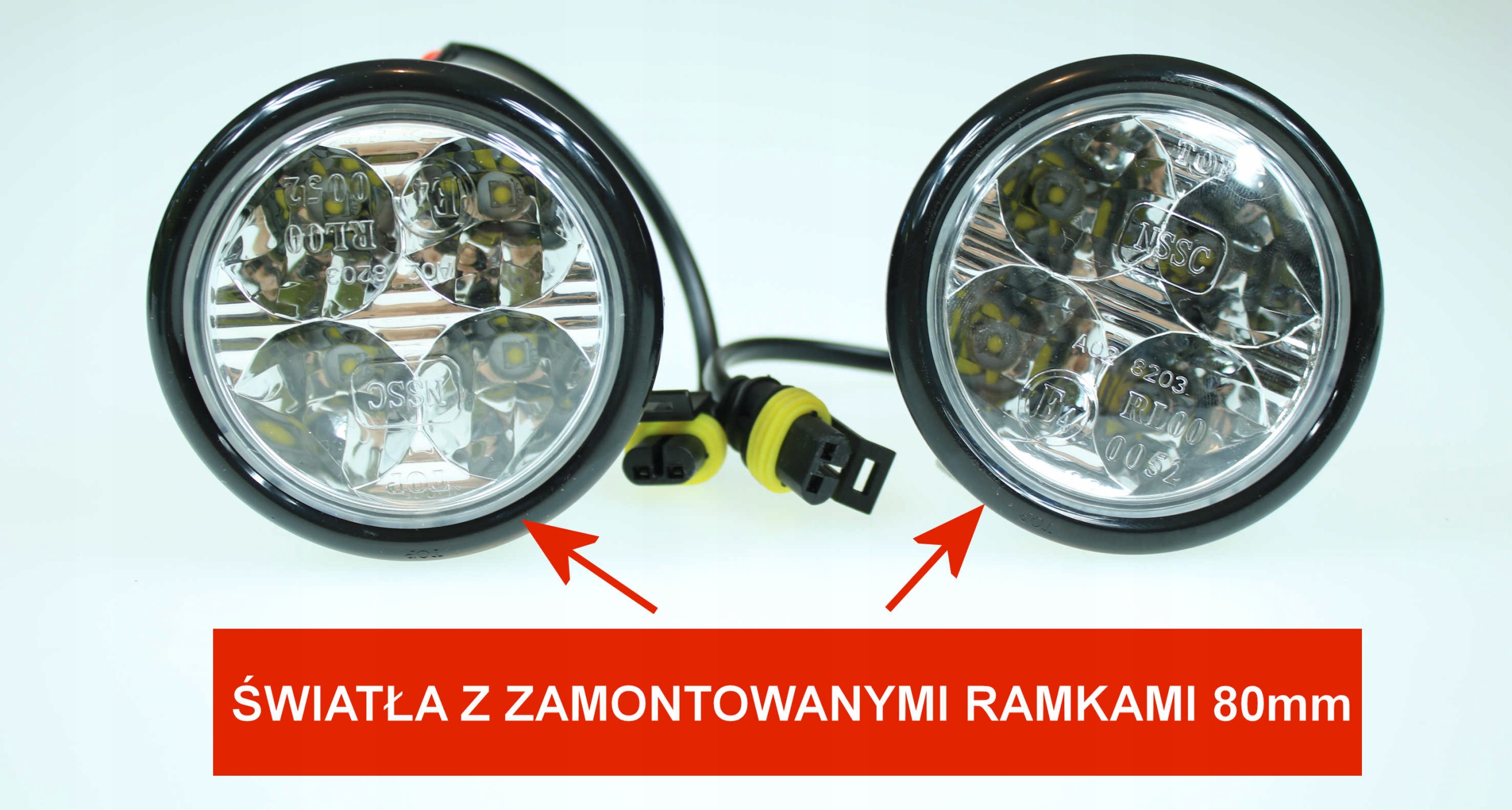 ŚWIATŁA DZIENNE LED OKRĄGŁE DRL 510 HP 12V / 24V Moc 11.16 W