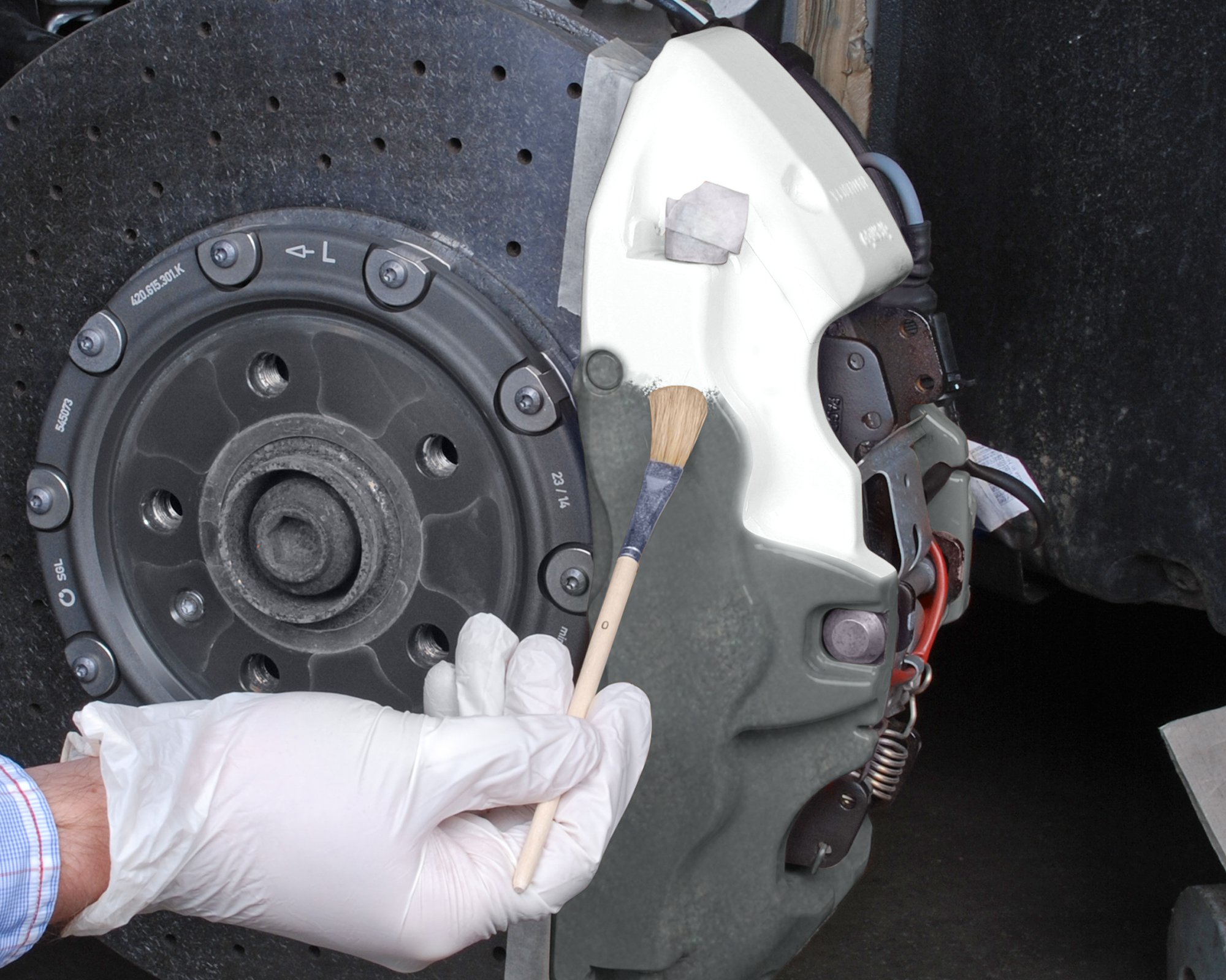 Lakier farba do zaciskow hamulcowych NEON Foliatec Packaging Puszka