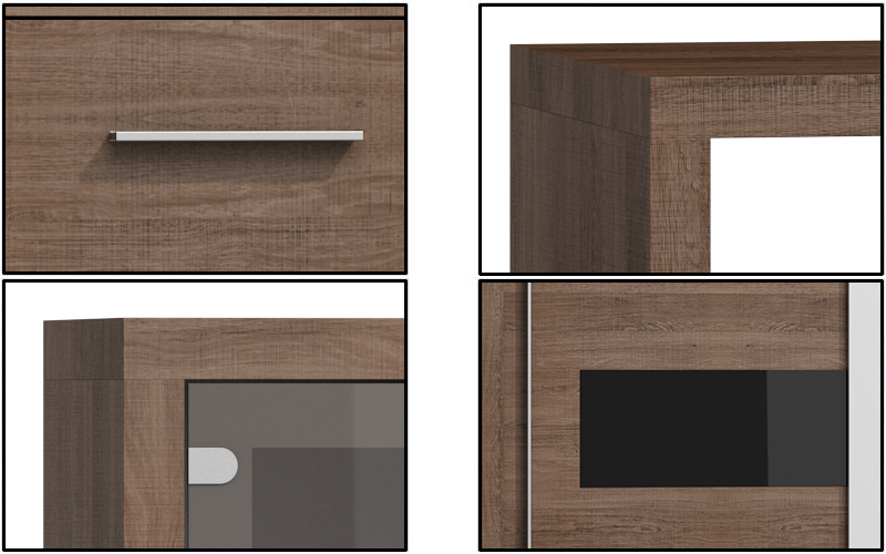 VIOLA 35 Szafa 2-drzwiowa | 70 x 192 cm | 2 kolory Kolor mebla wielokolorowy