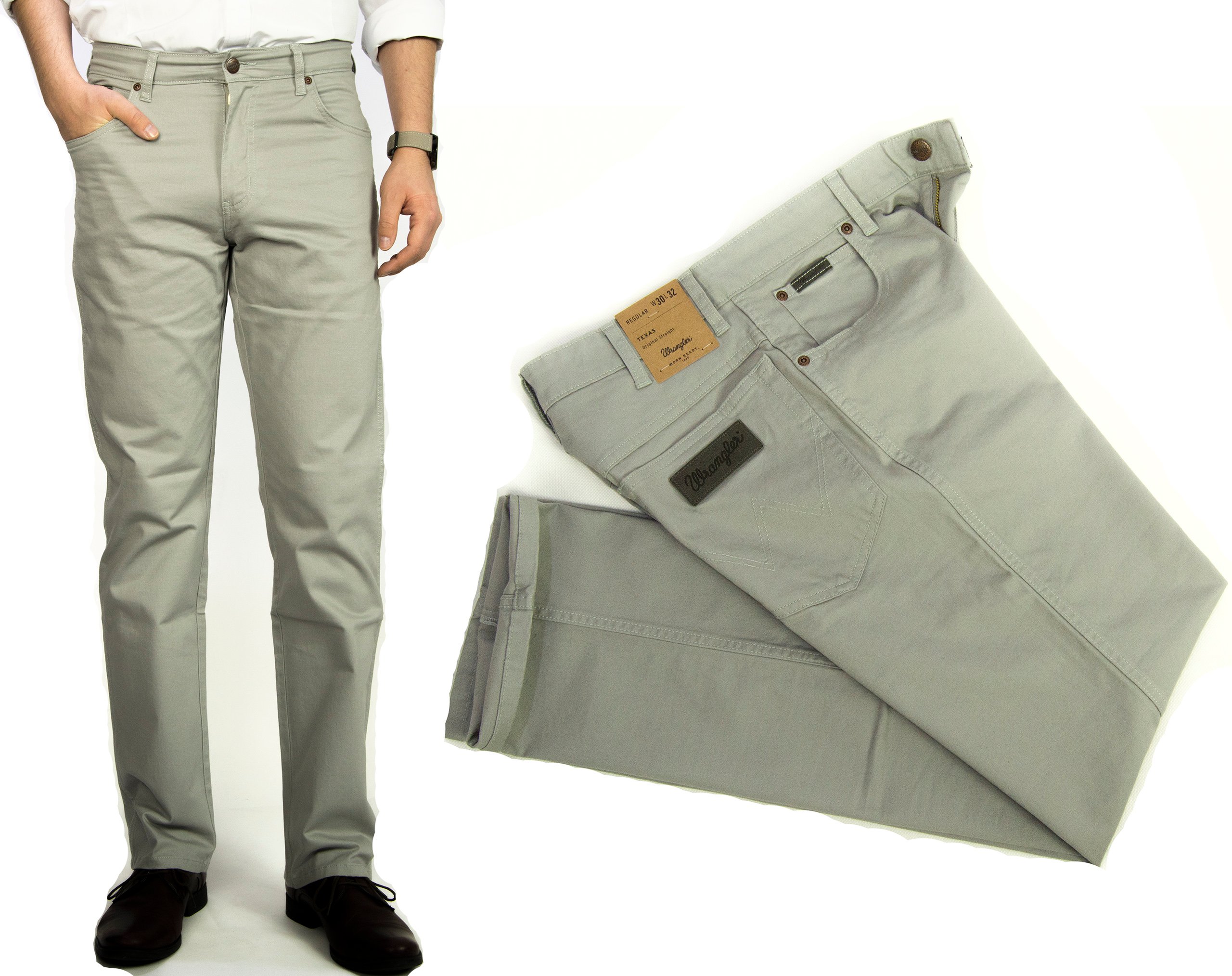 

Wrangler Texas Steel Grey spodnie męskie W33 L34