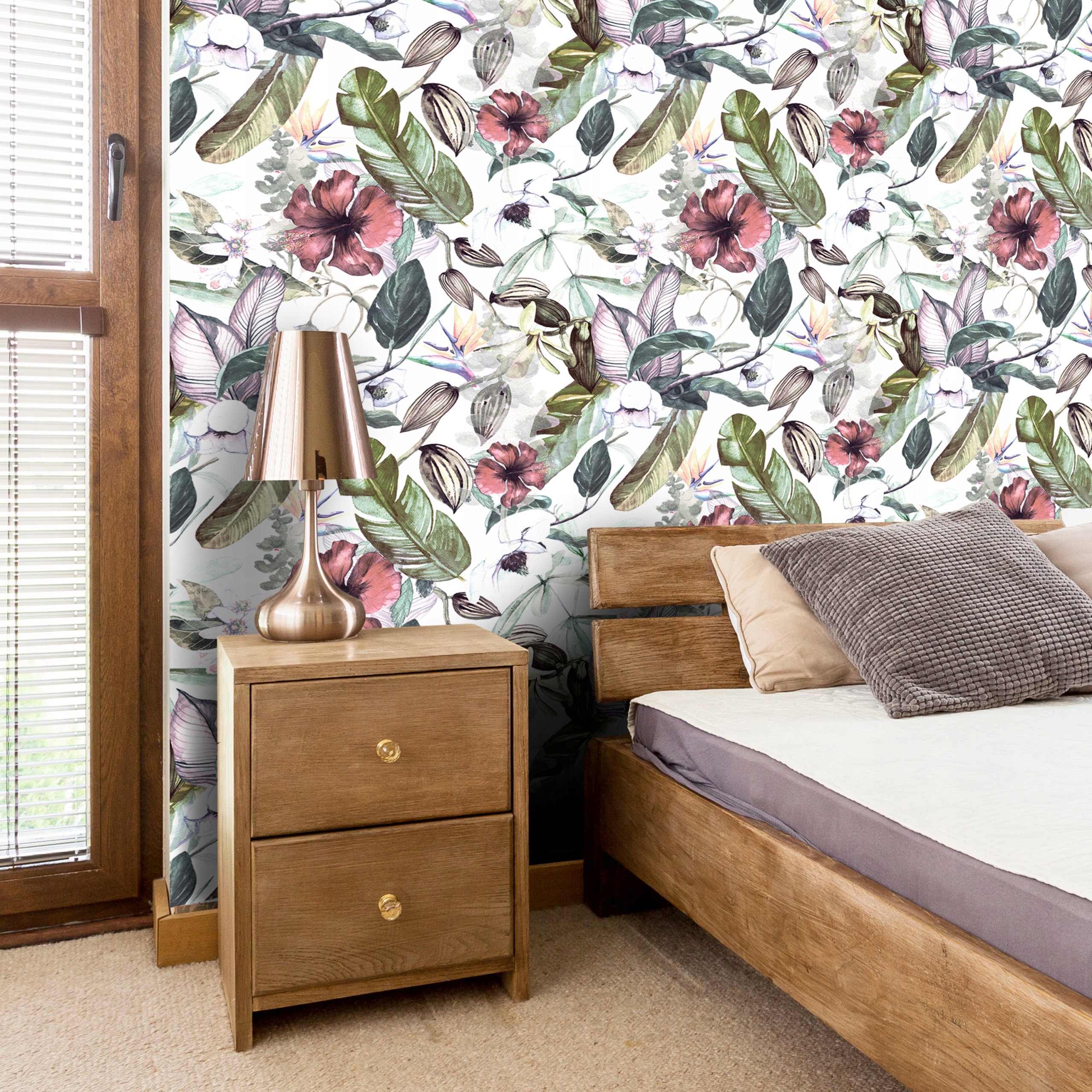 TAPETA ROLKA KWIATY LIŚCIE 0,5x10m b-C-0242-j-a Marka Artgeist