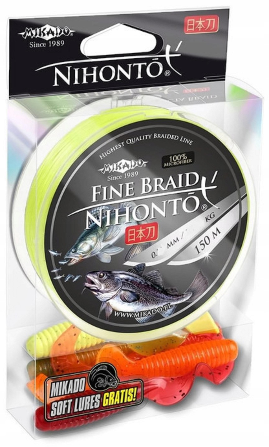 

Plecionka Mikado Nihonto 0,18mm 150m Żółta Fluo