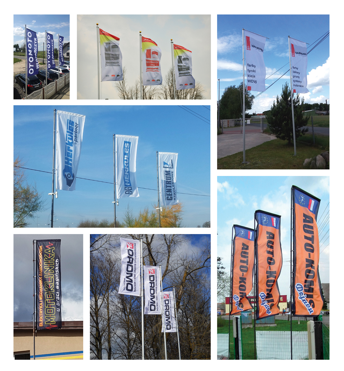 Flaga Reklamowa 200x120 cm Firmowa Nadruk Napis Logo + PROJEKT GRATIS Marka Flagi-Shop Hurtownia Flag