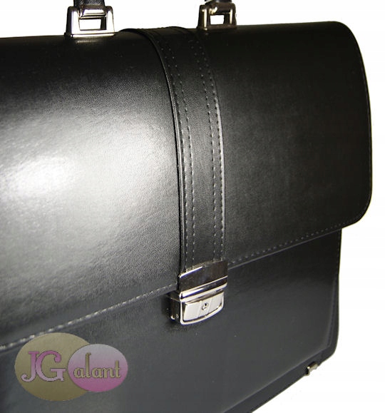 ELEGANCKA DUŻA TECZKA MĘSKA AKTÓWKA TORBA DO PRACY POLSKI PRODUKT Materiał dominujący skóra ekologiczna