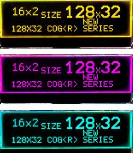

Art LCD graficzne 128x32-R Cog Led b/l-RGB/KK 3.3V
