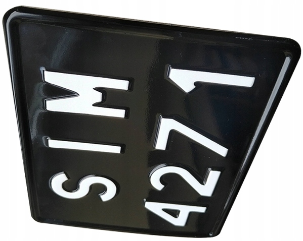 Ozdobná čierna retro tabuľa - 190 x 150 mm