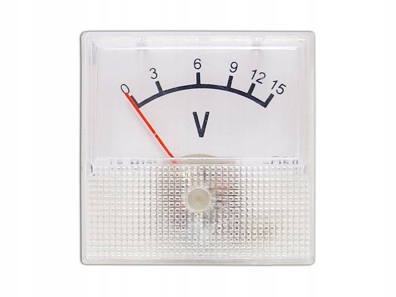 

Miernik analogowy voltomierz kwadratowy mini 15V.