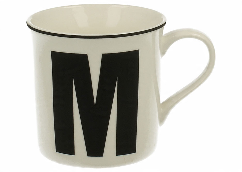 

Kubek porcelanowy Letter M 360 ml Duo