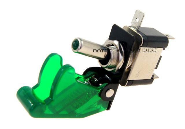 PRZELACZNIK TOPGUN TOP-GUN 12V ZIELONA DIODA EAN (GTIN) 5903867054009