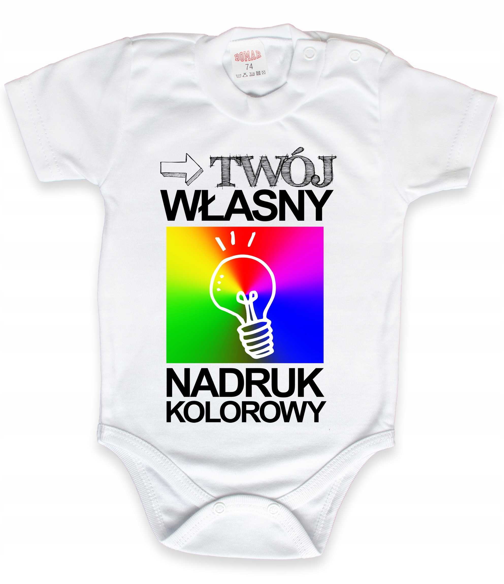 

Białe Body z Własną Grafiką zdjęciem r. 68